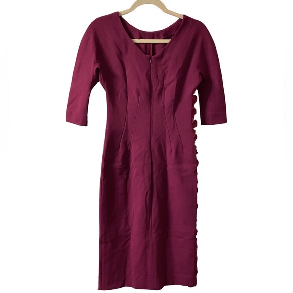 LUISA BECCARIA EGGPLNT MIDI DRESS - Picture 2 of 3